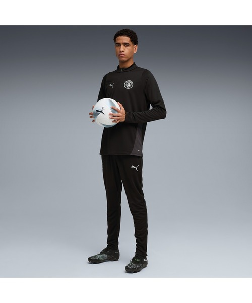 PUMA(プーマ)の「PUMA プーマ メンズ マンチェスターシティ FC トレーニング クォータージッ(Tシャツ/カットソー・メンズ・ブルー系その他/ブラック×シルバー/グリーン系その他/ピンク・SMALL/X-LARGE/MEDIUM/LARGE/X-SMALL)」の12枚目の写真