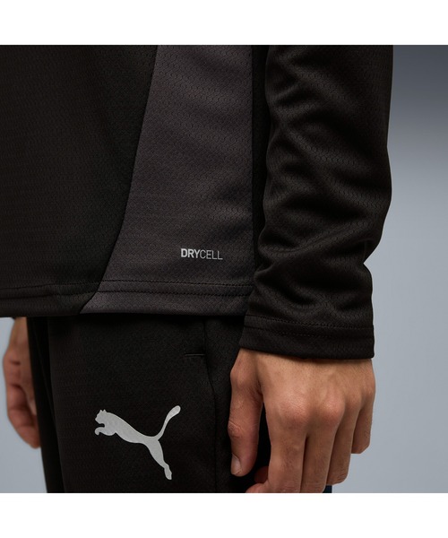 PUMA(プーマ)の「PUMA プーマ メンズ マンチェスターシティ FC トレーニング クォータージッ(Tシャツ/カットソー・メンズ・ブルー系その他/ブラック×シルバー/グリーン系その他/ピンク・SMALL/X-LARGE/MEDIUM/LARGE/X-SMALL)」の5枚目の写真