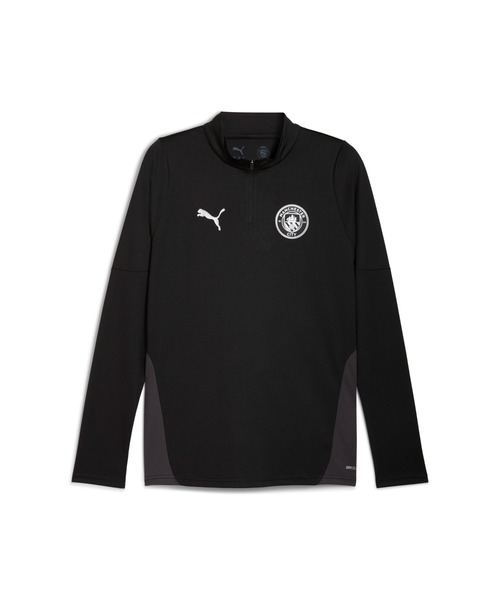 PUMA(プーマ)の「PUMA プーマ メンズ マンチェスターシティ FC トレーニング クォータージッ(Tシャツ/カットソー・メンズ・ブルー系その他/ブラック×シルバー/グリーン系その他/ピンク・SMALL/X-LARGE/MEDIUM/LARGE/X-SMALL)」の6枚目の写真