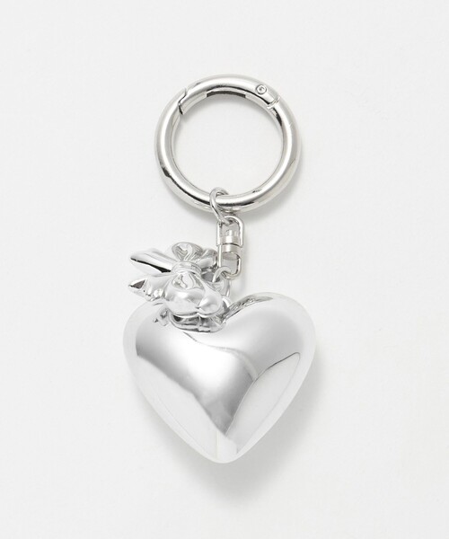 BEAUTY&YOUTH UNITED ARROWS（ビューティーアンドユースユナイテッドアローズ）の「リボン×ハート チャーム（キーホルダー・レディース・ブラック/シルバー・FREE）」の2枚目の写真