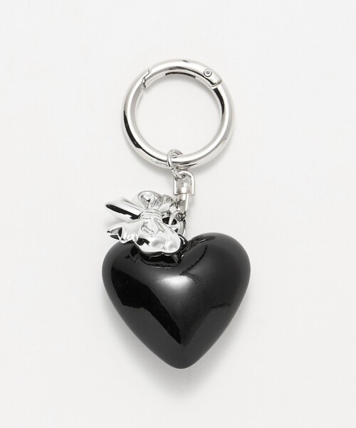 BEAUTY&YOUTH UNITED ARROWS（ビューティーアンドユースユナイテッドアローズ）の「リボン×ハート チャーム（キーホルダー・レディース・ブラック/シルバー・FREE）」の9枚目の写真