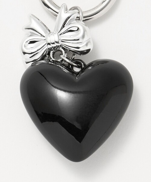 BEAUTY&YOUTH UNITED ARROWS（ビューティーアンドユースユナイテッドアローズ）の「リボン×ハート チャーム（キーホルダー・レディース・ブラック/シルバー・FREE）」の12枚目の写真