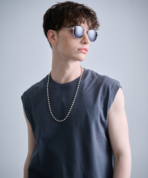 NUMBER (N)INE（ナンバーナイン）の「【NUMBER(N)INE/ナンバーナイン】METAL FRAME SUNGLASSES / アイウェア / サングラス / UVカット（サングラス・メンズ・クリア/ブラック・FREE）」の8枚目の写真
