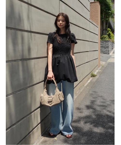 GATHER BALLOON ミニドレス（ワンピース）｜MOUSSY（マウジー