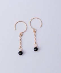 SARINOHANA/天然石チェーンピアス/14KGF