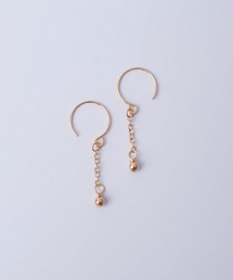 SARINOHANA/天然石チェーンピアス/14KGF