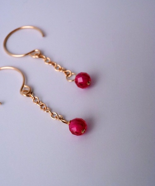 CERCA（チェルカ）の「SARINOHANA/天然石チェーンピアス/14KGF（ピアス（両耳用）・レディース・A/B/C/D/E/F/G・FREE）」の15枚目の写真