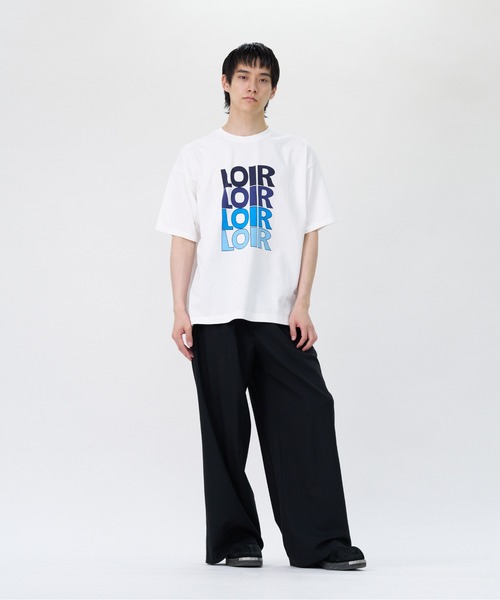 セール】【LOIR】グラデーションロゴ オーバーサイズTシャツ（T