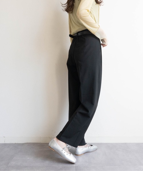 Fabby fabby（ファビィーファビィー）の「スクエアーレースアップバレーシューズ（バレエシューズ・レディース・ブラック/ブラウン系その他/ブラック系その他/シルバー/キャメル・MEDIUM/LARGE/SMALL）」の8枚目の写真