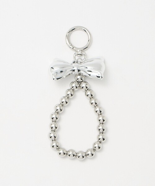 BEAUTY&YOUTH UNITED ARROWS（ビューティーアンドユースユナイテッドアローズ）の「リボン チャーム（キーホルダー・レディース・シルバー/オフホワイト・FREE）」の9枚目の写真