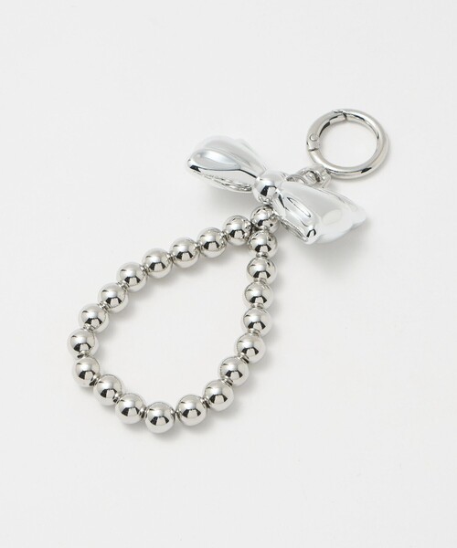 BEAUTY&YOUTH UNITED ARROWS（ビューティーアンドユースユナイテッドアローズ）の「リボン チャーム（キーホルダー・レディース・シルバー/オフホワイト・FREE）」の10枚目の写真