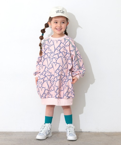 Ocean&Ground（オーシャン&グラウンド）の「ｿｳｶﾞﾗｽｳｪｯﾄﾜﾝﾋﾟｰｽ（ワンピース・キッズ・ピンク/アイボリー・90/100/110/120/130/140）」の6枚目の写真