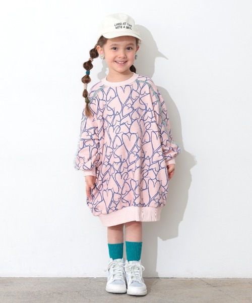 Ocean&Ground（オーシャン&グラウンド）の「ｿｳｶﾞﾗｽｳｪｯﾄﾜﾝﾋﾟｰｽ（ワンピース・キッズ・ピンク/アイボリー・90/100/110/120/130/140）」の7枚目の写真