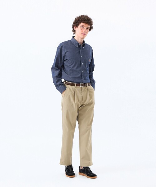 MACKINTOSH PHILOSOPHY（ﾏｯｷﾝﾄｯｼｭ ﾌｨﾛｿﾌｨｰ）の「バッキンガムベア 長袖ボタンダウンシャツ シャンブレー/ストライプ（シャツ/ブラウス・メンズ・ネイビー/ブルー・40/38）」の4枚目の写真