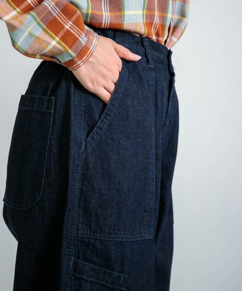 D.M.G.（ドミンゴ）の「[D.M.G. / ディーエムジー] 10ozジェルドデニム USメカニックイージーパンツ（デニムパンツ・レディース・ワンウォッシュ・M/S）」の19枚目の写真