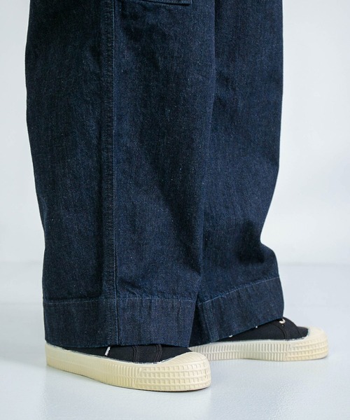 D.M.G.（ドミンゴ）の「[D.M.G. / ディーエムジー] 10ozジェルドデニム USメカニックイージーパンツ（デニムパンツ・レディース・ワンウォッシュ・M/S）」の12枚目の写真