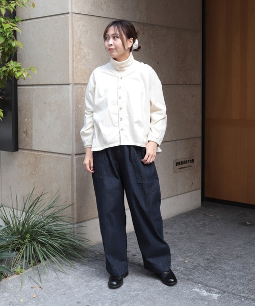 D.M.G.（ドミンゴ）の「[D.M.G. / ディーエムジー] 10ozジェルドデニム USメカニックイージーパンツ（デニムパンツ・レディース・ワンウォッシュ・M/S）」の10枚目の写真