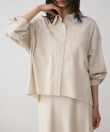 AZUL by moussy | ラウンドヘムルーズシャツ(シャツ/ブラウス)