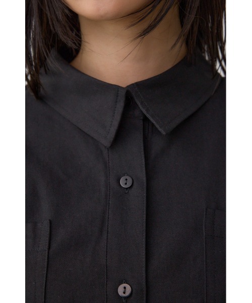 AZUL by moussy（アズールバイマウジー）の「ラウンドヘムルーズシャツ（シャツ/ブラウス・レディース・ブラウン/ブラック/グレイッシュベージュ・FREE）」の22枚目の写真