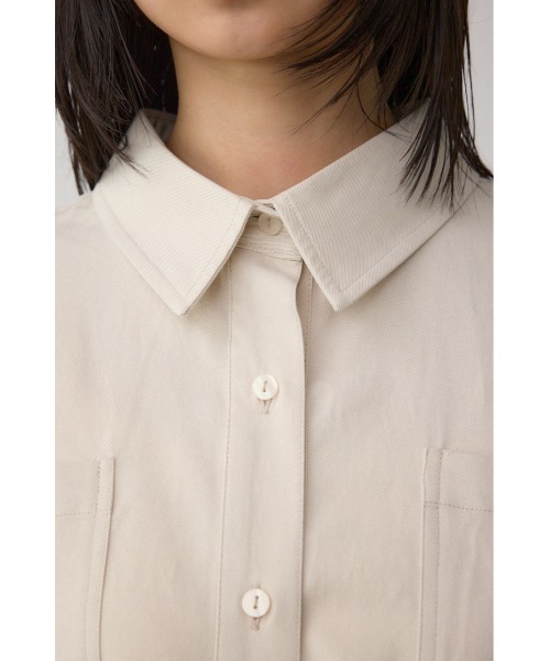 AZUL by moussy（アズールバイマウジー）の「ラウンドヘムルーズシャツ（シャツ/ブラウス・レディース・ブラウン/ブラック/グレイッシュベージュ・FREE）」の11枚目の写真