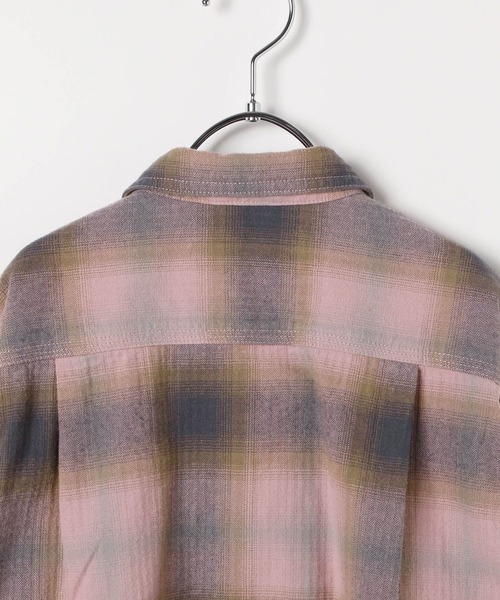 BAYFLOW（ベイフロー）の「[柔らかタッチ♪]ヴィンテージライクチェックシャツ(KIDS)（シャツ/ブラウス・キッズ・ブラウン/ピンク/オフホワイト・150cm/140cm/130cm/120cm/110cm）」の17枚目の写真