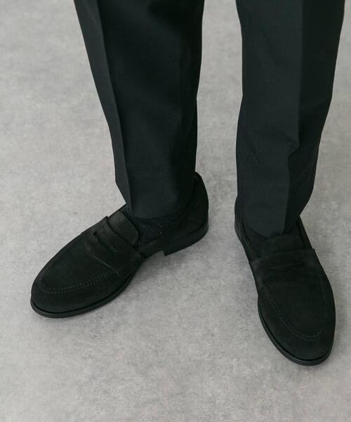 URBAN RESEARCH DOORS（アーバンリサーチドアーズ）の「LIFE STYLE TAILOR　マルチスペックスエードコインローファー（ドレスシューズ・メンズ・ブラック・8/7/7.5）」の4枚目の写真