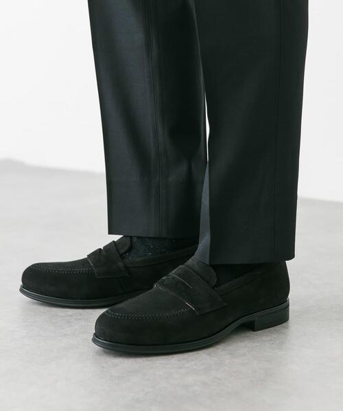 URBAN RESEARCH DOORS（アーバンリサーチドアーズ）の「LIFE STYLE TAILOR　マルチスペックスエードコインローファー（ドレスシューズ・メンズ・ブラック・8/7/7.5）」の5枚目の写真