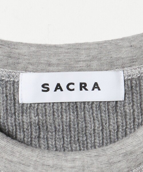SACRA（サクラ）の「＜SACRA＞サーマル プルオーバー（Tシャツ/カットソー・レディース・グレー系/オフホワイト・38）」の11枚目の写真