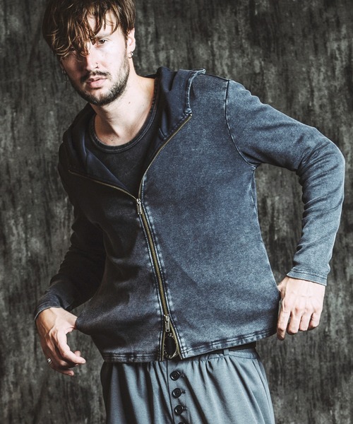 フライスハイネックZIPパーカ（パーカー）｜NO ID