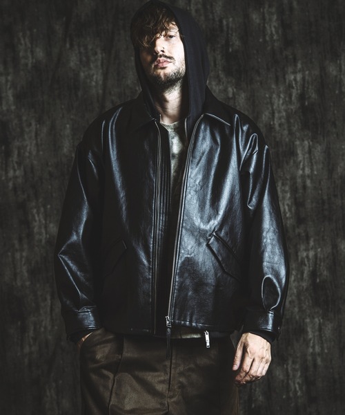 NO ID.（ノーアイディ）の「【NO ID.】Fraise High-Neck Zip Parka / フライス ハイ ネック ジップ パーカ（パーカー・メンズ・ホワイト/グレー/ブラック・2/1）」の4枚目の写真