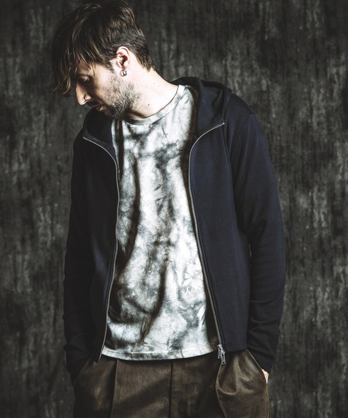 NO ID.（ノーアイディ）の「【NO ID.】Fraise High-Neck Zip Parka / フライス ハイ ネック ジップ パーカ（パーカー・メンズ・ホワイト/グレー/ブラック・2/1）」の11枚目の写真