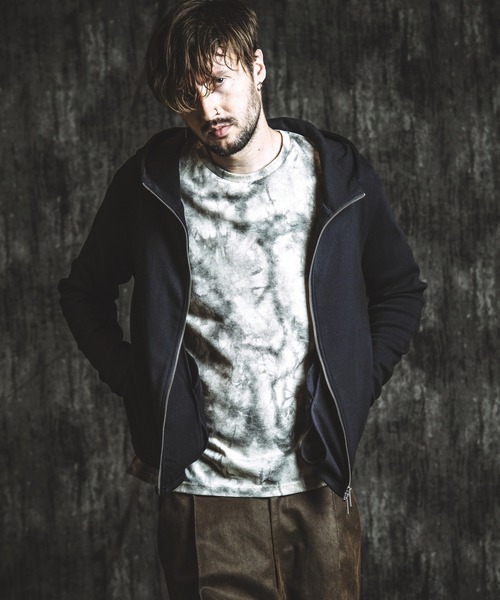 NO ID.（ノーアイディ）の「【NO ID.】Fraise High-Neck Zip Parka / フライス ハイ ネック ジップ パーカ（パーカー・メンズ・ホワイト/グレー/ブラック・2/1）」の9枚目の写真