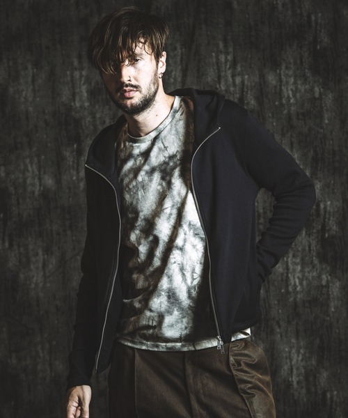 NO ID.（ノーアイディ）の「【NO ID.】Fraise High-Neck Zip Parka / フライス ハイ ネック ジップ パーカ（パーカー・メンズ・ホワイト/グレー/ブラック・2/1）」の10枚目の写真