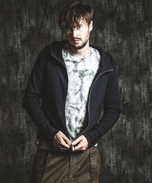 NO ID.（ノーアイディ）の「【NO ID.】Fraise High-Neck Zip Parka / フライス ハイ ネック ジップ パーカ（パーカー・メンズ・ホワイト/グレー/ブラック・2/1）」の12枚目の写真