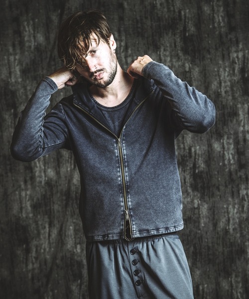 NO ID.（ノーアイディ）の「【NO ID.】Fraise High-Neck Zip Parka / フライス ハイ ネック ジップ パーカ（パーカー・メンズ・ホワイト/グレー/ブラック・2/1）」の21枚目の写真