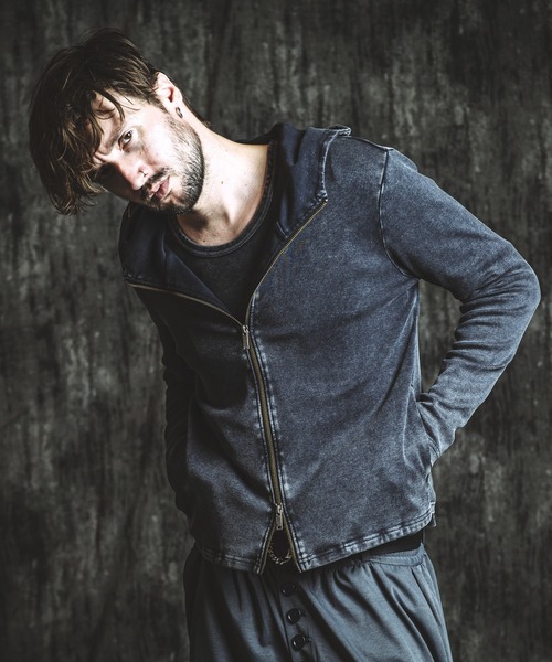 NO ID.（ノーアイディ）の「【NO ID.】Fraise High-Neck Zip Parka / フライス ハイ ネック ジップ パーカ（パーカー・メンズ・ホワイト/グレー/ブラック・2/1）」の15枚目の写真