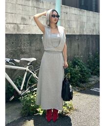 EVRIS | ビスチェセットフーディロングワンピース(ワンピース)