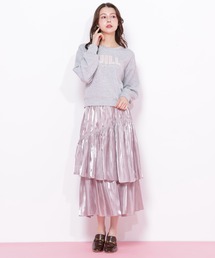 ◇縦ラッフルチュールスカート（スカート）｜JILL by JILL STUART
