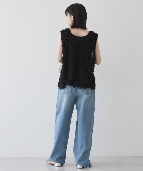 AMERICAN HOLIC（アメリカンホリック）の「サイドラインデニム（デニムパンツ・レディース・グレー/ライトインディゴブルー・L/S/M）」の12枚目の写真