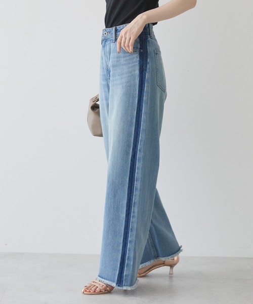 AMERICAN HOLIC（アメリカンホリック）の「サイドラインデニム（デニムパンツ・レディース・グレー/ライトインディゴブルー・L/S/M）」の14枚目の写真