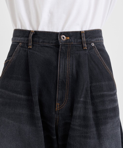 KHOKI（コッキ）の「【KHOKI / コッキ】3D cutting denim pants（デニムパンツ・メンズ・ベージュ/ブラック・3/2/1）」の14枚目の写真