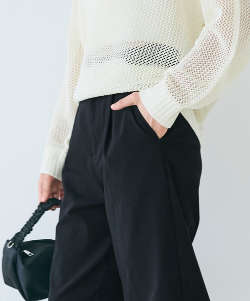 coca(coca)(コカ)の「クロップド丈スラックス(スラックス・レディース・ブラック/チャコール・M/S/L)」の16枚目の写真