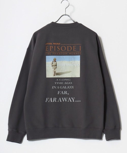STAR WARS（スターウォーズ）の「2025AW STAR WARS/スターウォーズ オーバーサイズ 裏起毛 ポスターイラスト フォトプリント スウェットトレーナー レディース メンズ（スウェット・レディース・スミクロ/ブラック系その他・M/L/LL）」の4枚目の写真