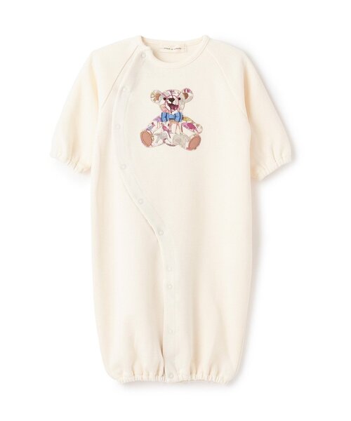 sense of wonder（センスオブワンダー）の「キューフォーザズーテディベア2WAYオール（ロンパース・キッズ・ライトブルー/ホワイト系/ミント・50-70cm）」の2枚目の写真