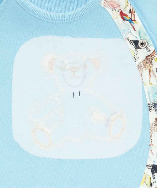 sense of wonder（センスオブワンダー）の「キューフォーザズーテディベア2WAYオール（ロンパース・キッズ・ライトブルー/ホワイト系/ミント・50-70cm）」の8枚目の写真