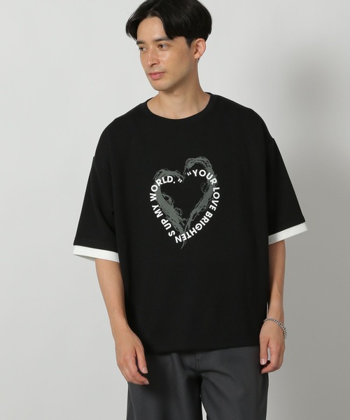 セール】グラフィックレイヤードTEE / 586875（Tシャツ/カットソー