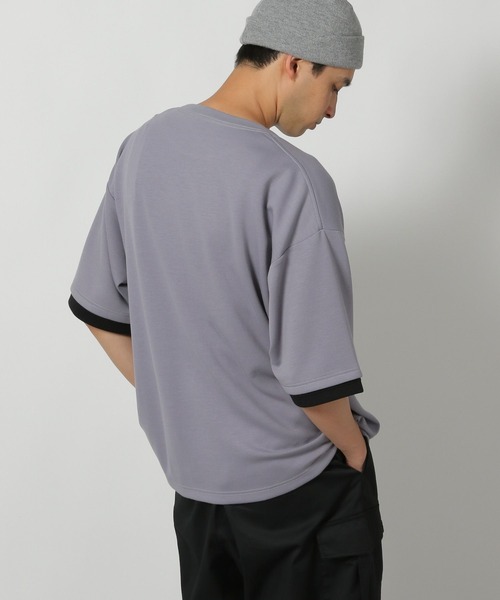 LAKOLE(ラコレ)の「グラフィックレイヤードTEE / 586875(Tシャツ/カットソー・メンズ・ホワイト/ブラック/パープル・MEDIUM/LARGE)」の9枚目の写真