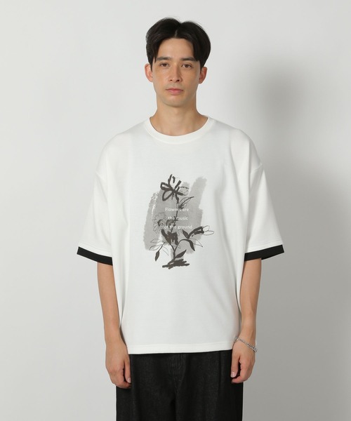 セール】グラフィックレイヤードTEE / 586875（Tシャツ/カットソー