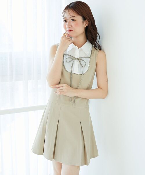 ICONIC FIGURE ノースリーブミニワンピース GYDA ジェダイ