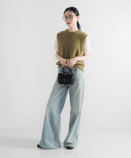 URBAN RESEARCH（アーバンリサーチ）の「FOX/CASHMEREクルーネックベスト（ベスト・レディース・ネイビー/カーキ/オフホワイト・FREE）」の18枚目の写真